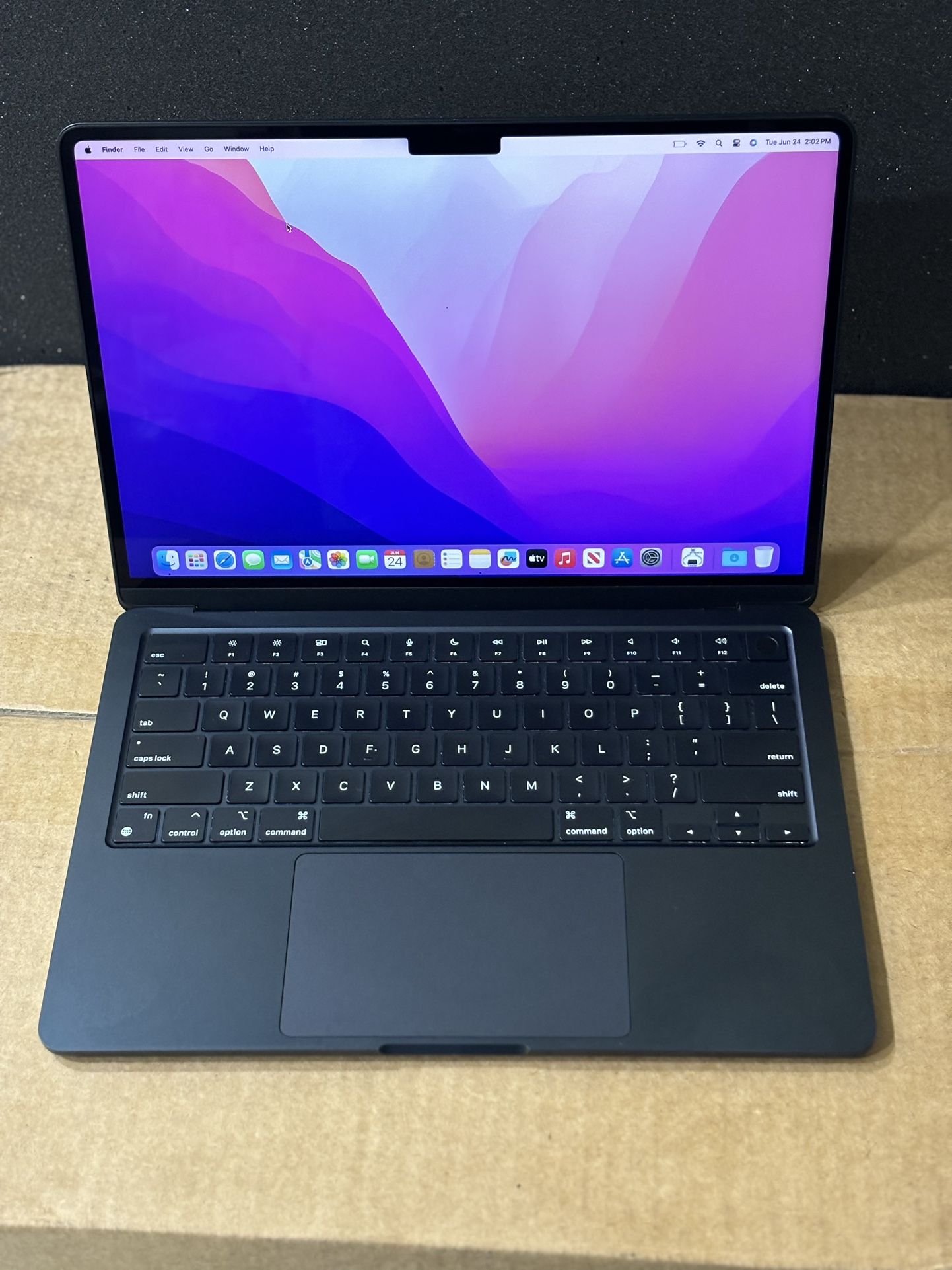 MacBook Air 13 M2 2022 8 gb ram 256 gb ssd midnight