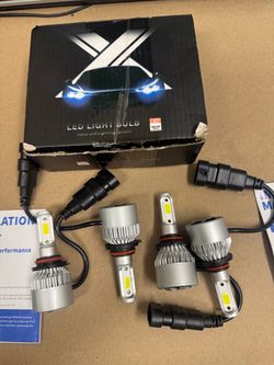 9005 + 9006 LED Headlight Bulbs – 6000K Cool White – Pair Set Complete 9005 / 9006 LED headlight bulb set. 6000K pure cool white color temperature for