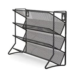 Black  metal mesh spice rack Set Of 2