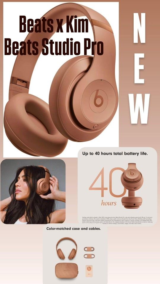 Beats Studio Pro + Kim Kardashian Wireless Headphones