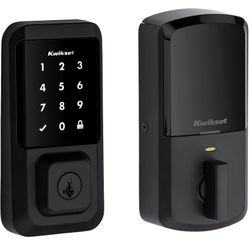 Weiser (by Kwikset) Halo WiFi Touchscreen Electronic Smart Lock, Compatible with Alexa and Google Assistant, Color: Iron/Matte Black,