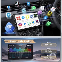 Podofo 2+64G 8 Core Car Stereo Radio for Honda Accord 9th 2013 2014 2015 with Wireless CarPlay Android Auto 10.1" Touch Screen Bluetooth Audio with GP