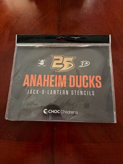 Anaheim Ducks Jack-O-Lantern Stencils Set