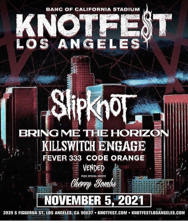Slipknot Knotfest LA 2021 GA Floor Pit