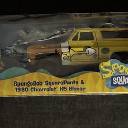Spongebob & Chevy K5 Blazer 1/32 - Sealed die cast car - Jada Hollywood Rides