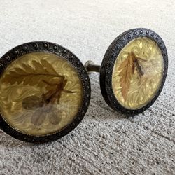 Lot of 30 Vintage AXC Decorative Drawer Pulls – Botanical Resin Design – 1950s–1970s