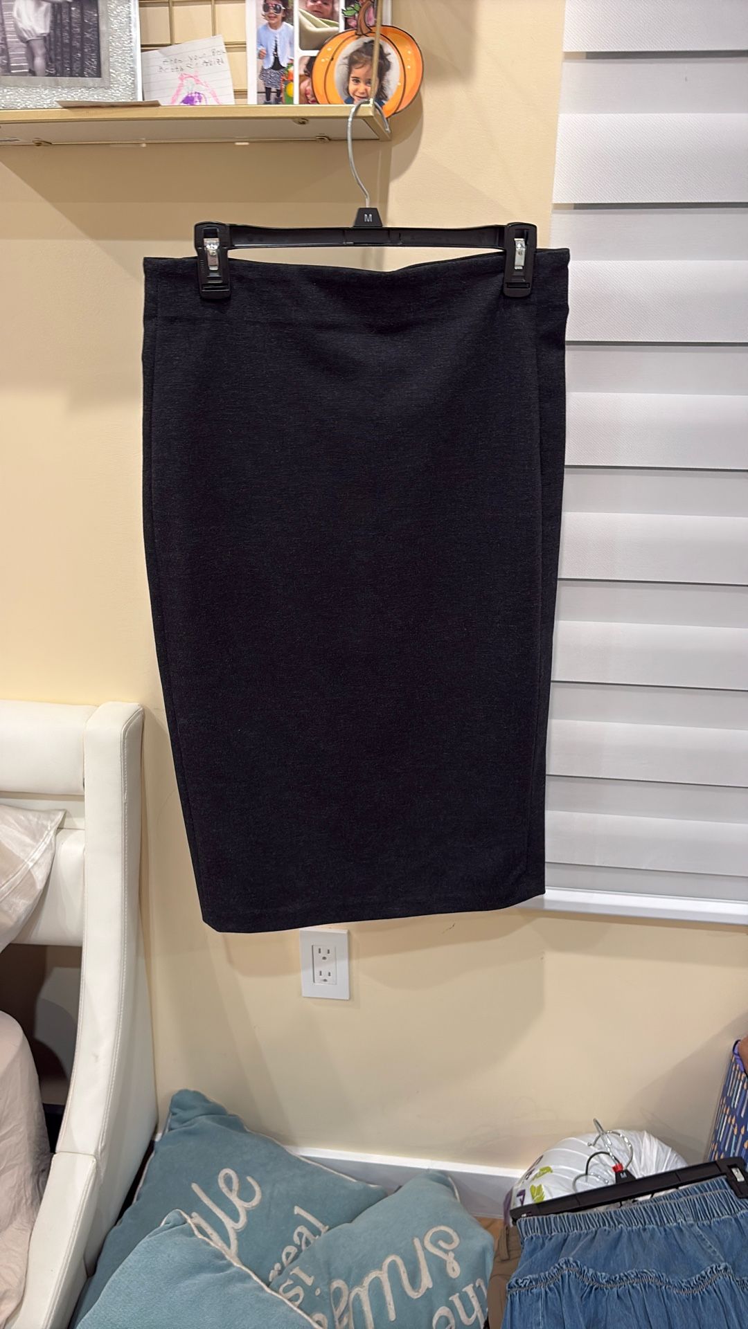 Black Long Pencil Skirt