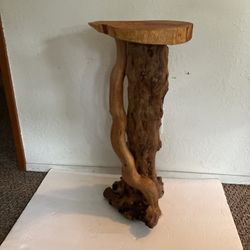 Madrone Wood Plant Stand Plant
