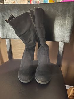 The Children's Place Girls Slouch Faux Suede Tall Boots Youth 12