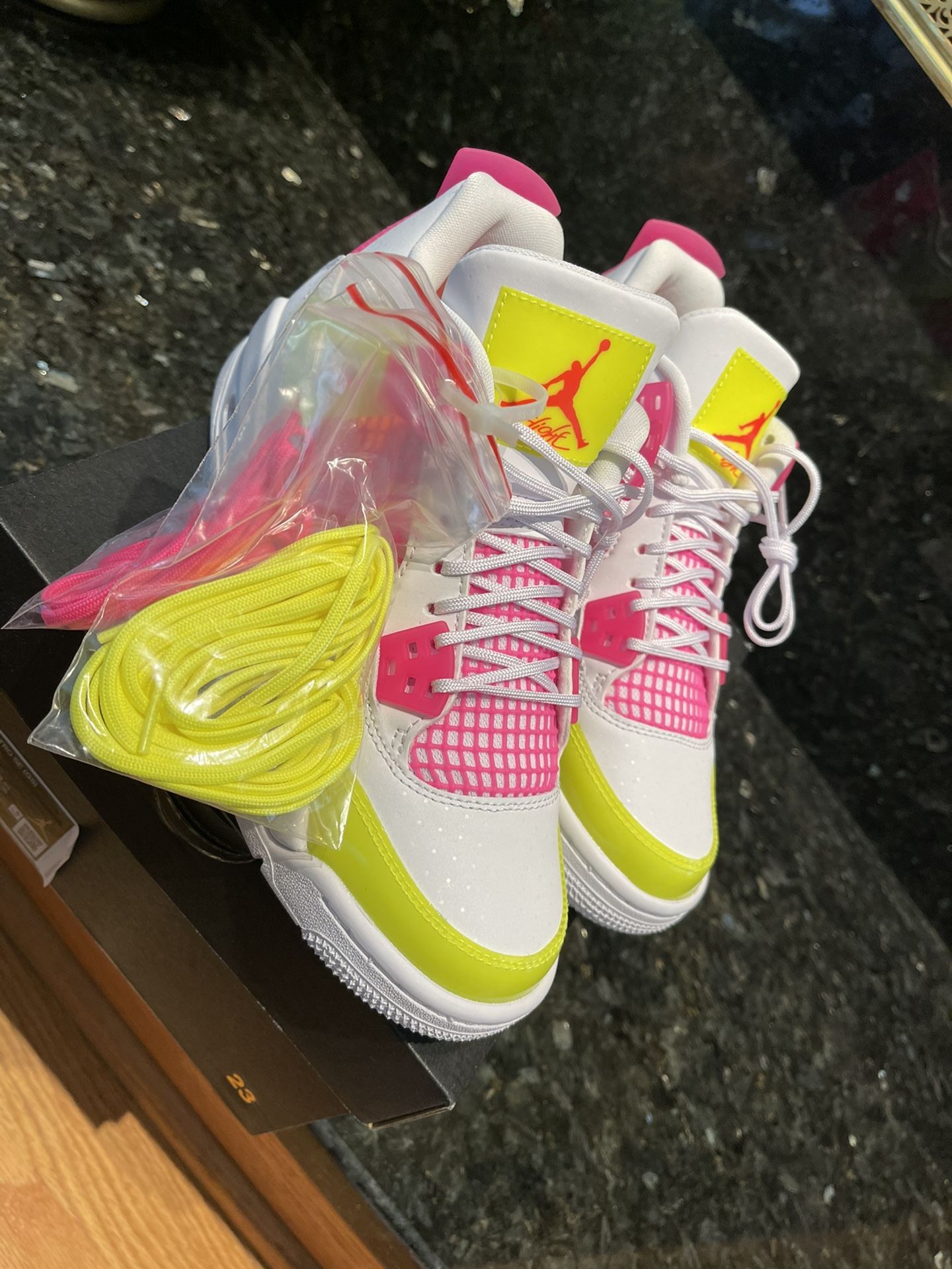 White Lemon Venom Jordan White Pink Yellow Lemon Venom Pink Yellow