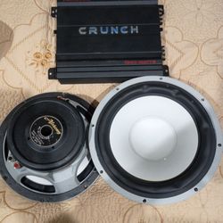 ALCHEMY 10 INCH SUBS WITH A 1200 WATT CRUNCH AMP