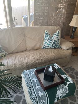 Italian leather sofa