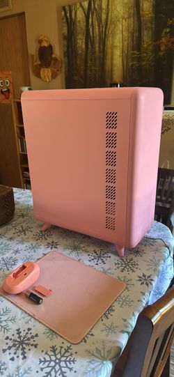 Pc case with LEDs (Pink)