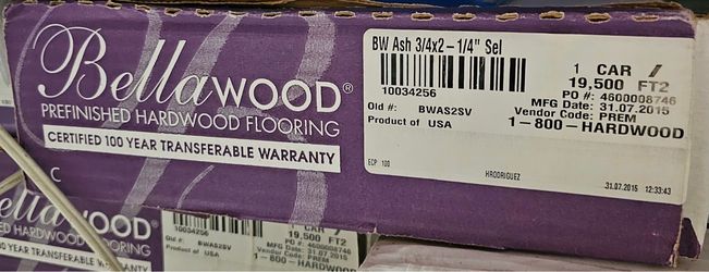 Hardwood flooring