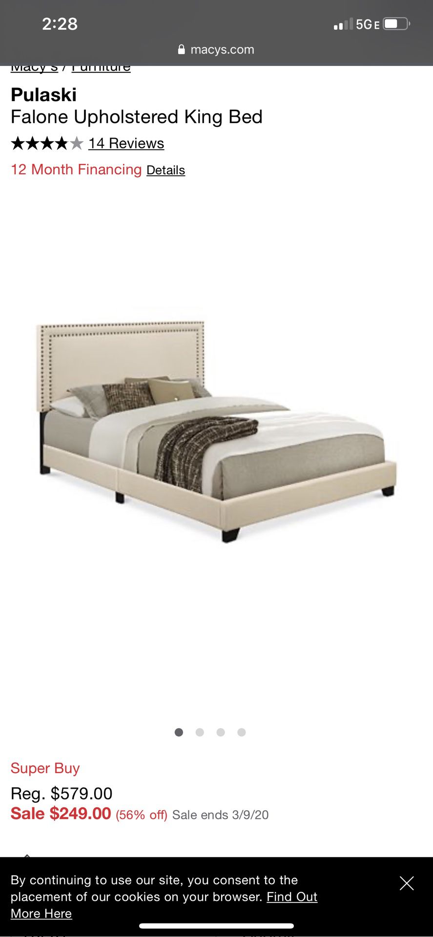Brand new in box moving $150 queen headboard and bed frame