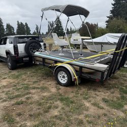 10’ Pontoon Boat. 
