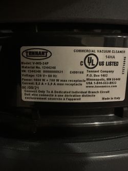 Tenant V-Wd-24P Shop Vac