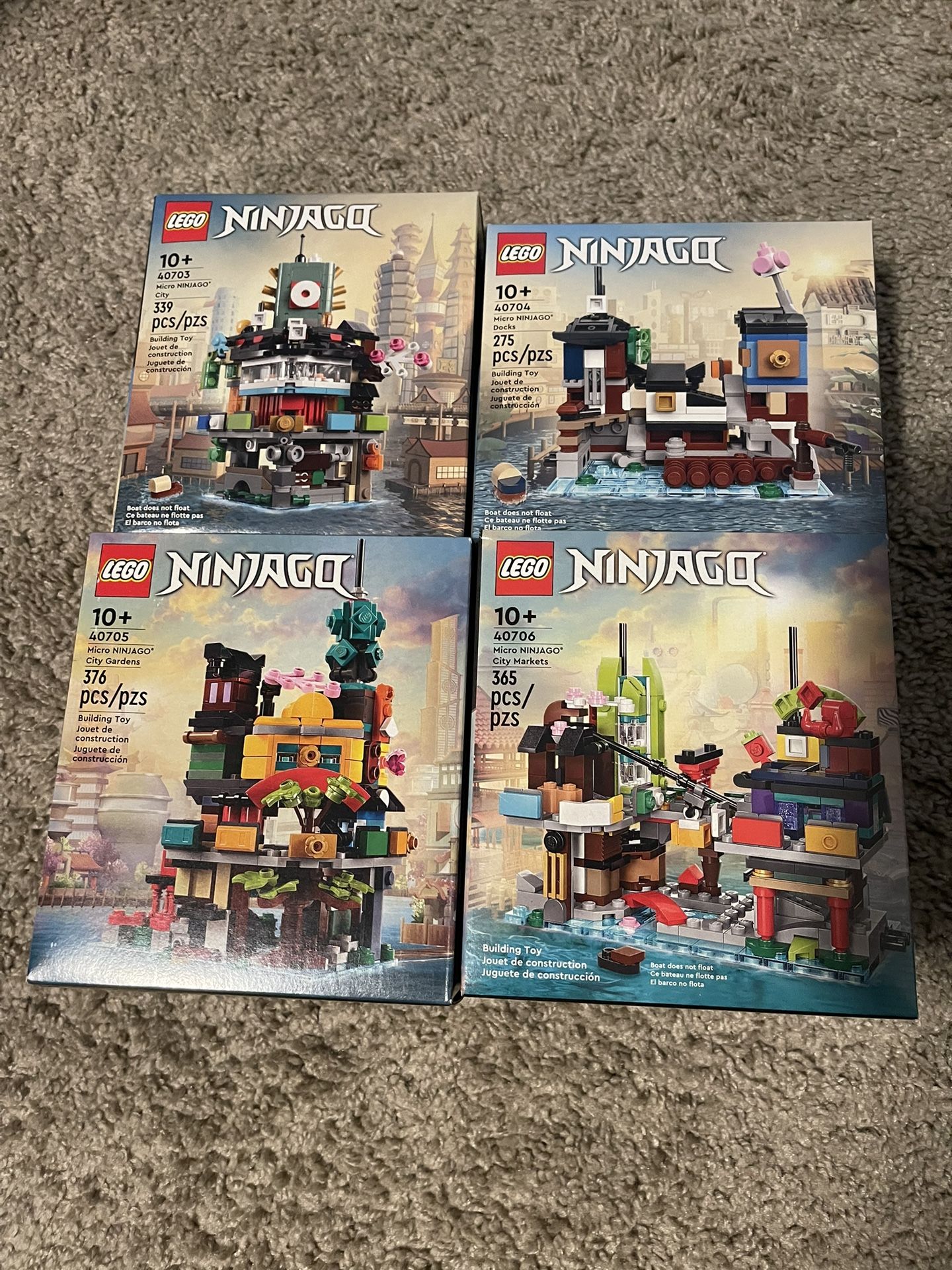 Lego Ninjago Micro Sets (40(contact info removed)4 40(contact info removed)6) - New