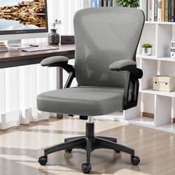 NEW - Chair Rolling Swivel Foldable Armrests and Tilt Function