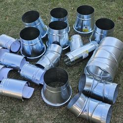 DuraVent 4BVAM 4 in. Dia. Type B Round Gas Vent Pipe Double Wall B-Vent Universal Male Adapter And More Please See The Photos Thanks 