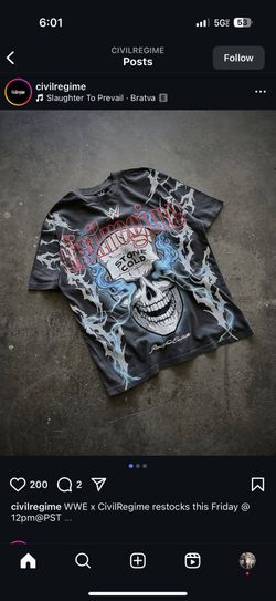 CivilRegime WWE Size medium