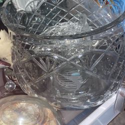 Cut Crystal Punch Bowl