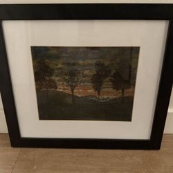 Four Trees - 15x17 artwork with frame