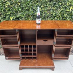 Expandable Wooden Bar Cabinet / Liquor Cabinet / Home Bar