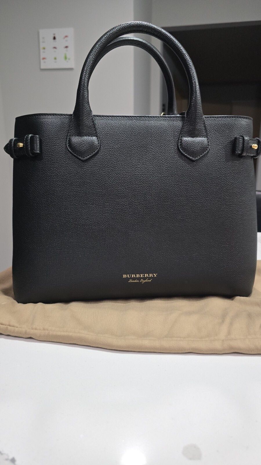 Burberry Medium Banner Leather Tote