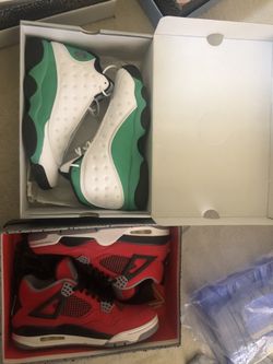 Jordan 4 size 9.5 and Jordan 13 size 9