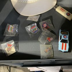 Vintage Cubs Pins And Lighter 