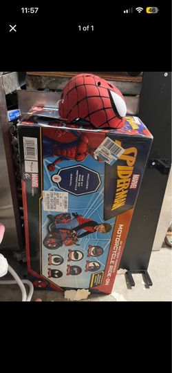 Spider-Man ride on and helmet