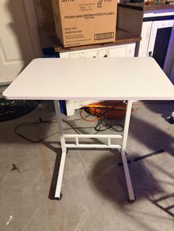 White table not too sturdy