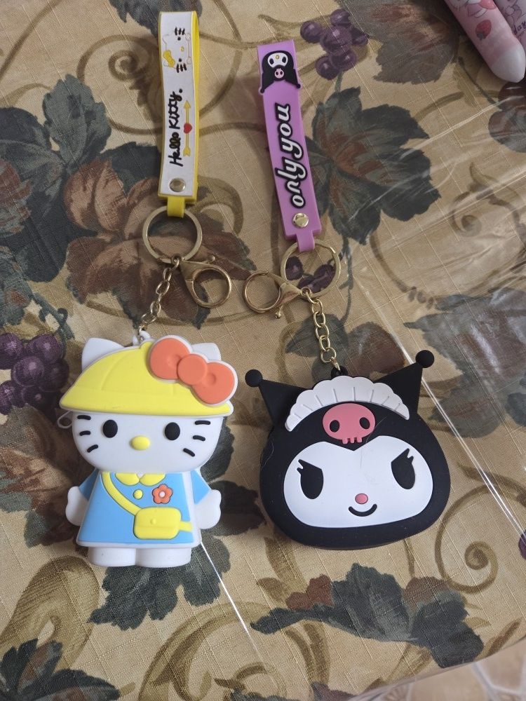 Hello Kitty And Kuromi Key Chain Coin Purse $6 EACH