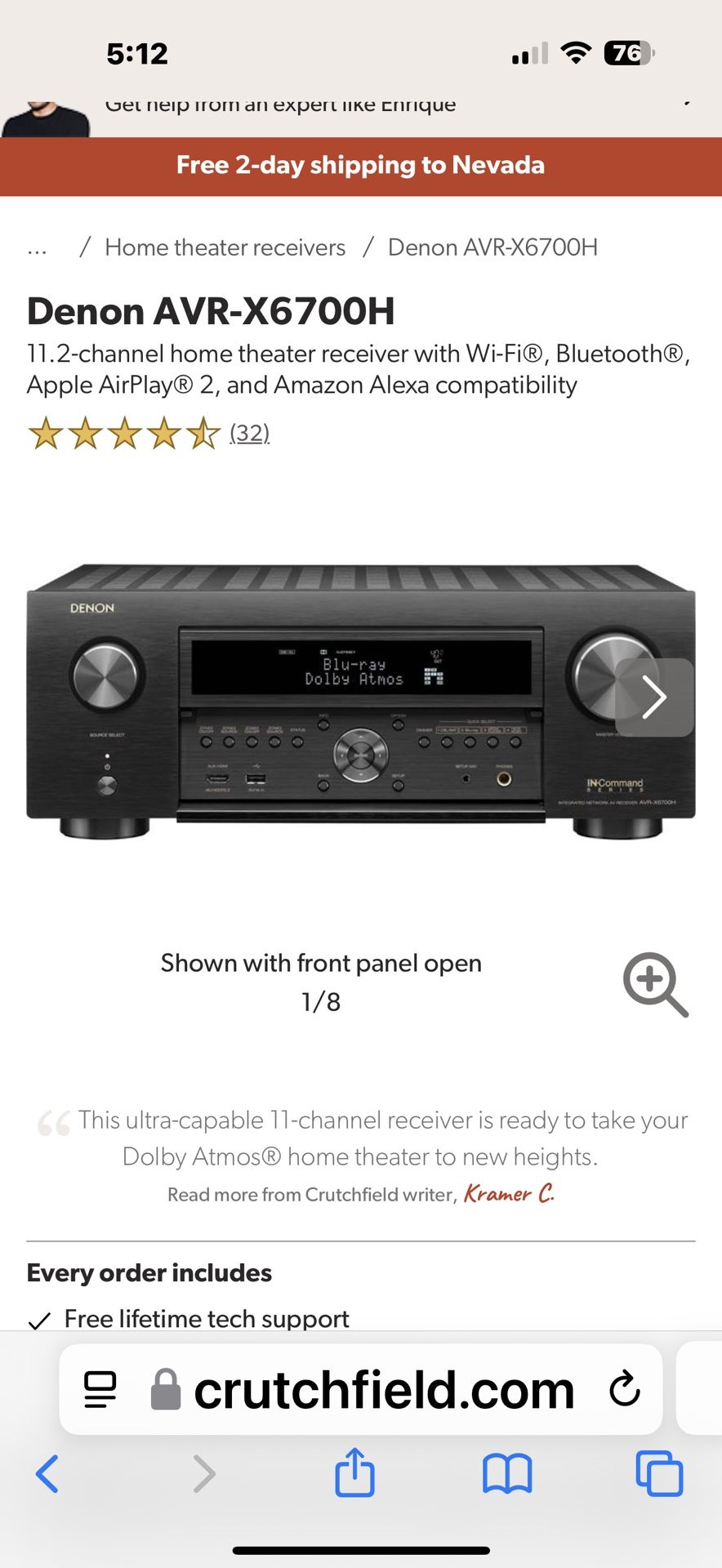 Denon AVR-X6700H