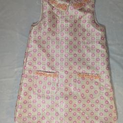 RB Boutique, size 3/4, pink, sleeveless A-line girls' dress with round neckline, pockets.