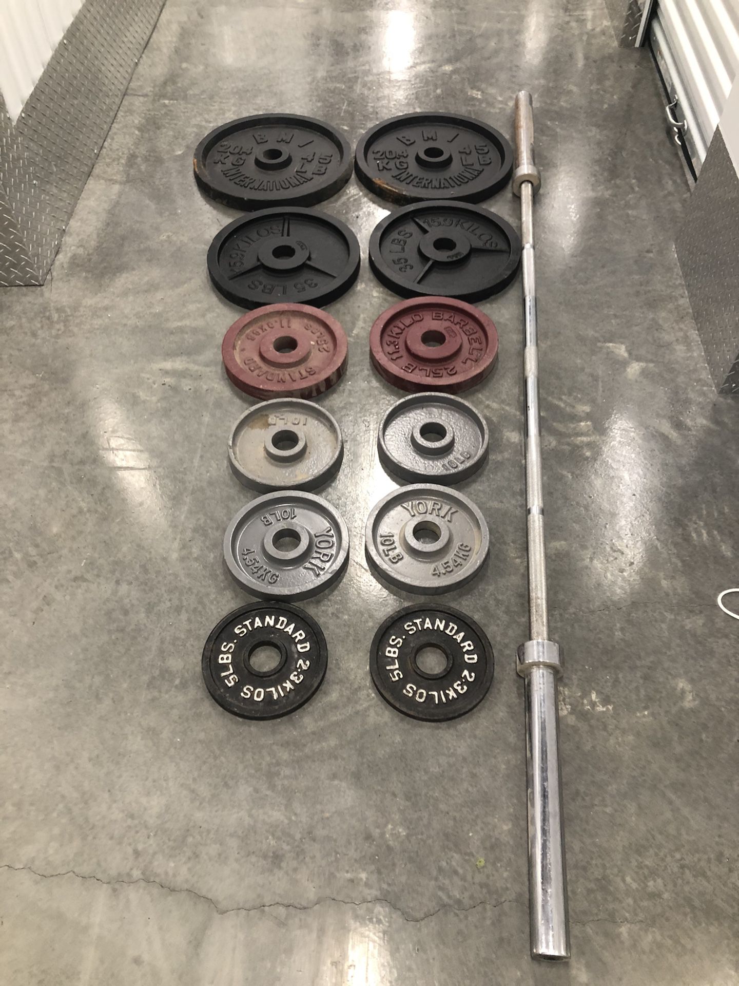 Olympic Weight set and bench