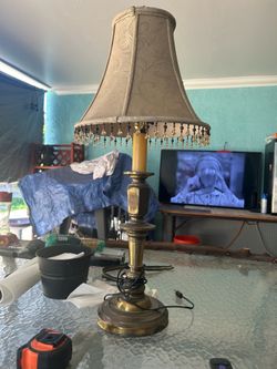Lamp. Brass.