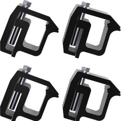 iFJF Mounting Clamps Truck Caps Camper Shell Clamps Replacement for Chevy Silverado Sierra Dodge Ram 1 3500 F150 F250 Titan Tundra 4 Pack Blac