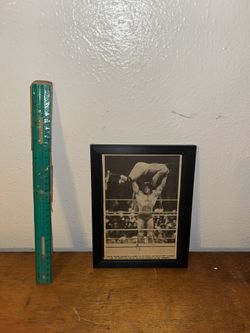 Ultimate Warrior Vs. Horowitz / Wwf Magazine Print Ad Frame