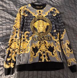 Versace Couture Men’s Sweatshirt Size Medium gold & black