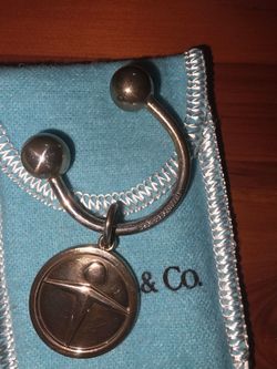 Tiffany & Co sterling Keychain w/box