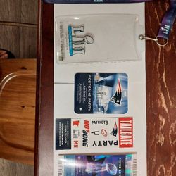 Superbowl 52Full Ticket, Tailgate Pass #0247,Post game Party,Pin,Lanyard/Carrying Case(EAGLES 1ST TITLE )