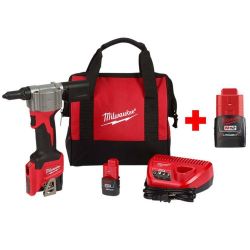 ONLY $280 & NEW!! MILWAUKEE M12 RIVET TOOL PACKAGE