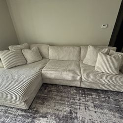 Modern Corduroy Sectional Couch