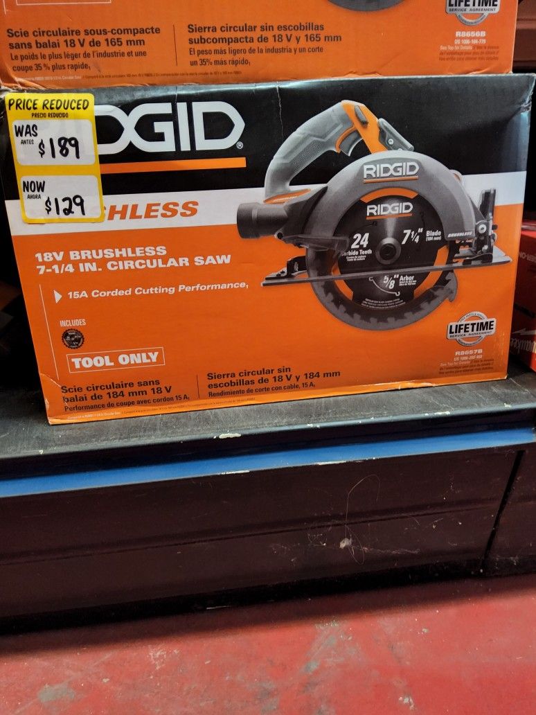 Ridgid 7 1/4 Circular Saw