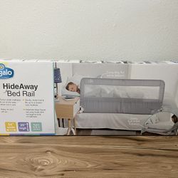 Regalo Extra Long Hideaway Bedrail, Gray Baby Safety Rail, Safety Bed Rail