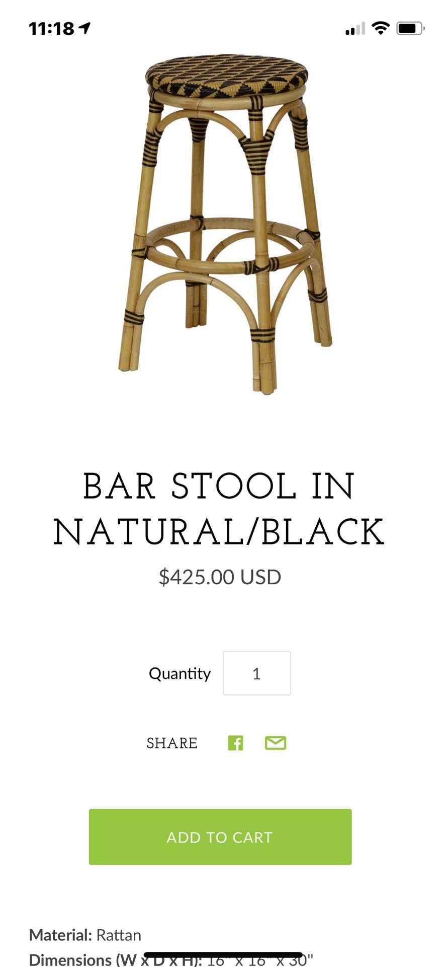 Set Of 6 Barstools