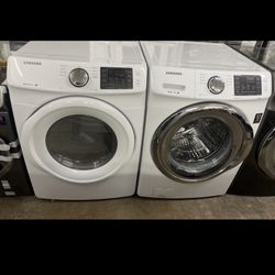 Samsung Front Load Washer And Gas Dryer “white” 
