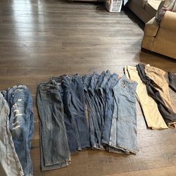 Men’s Levi Jeans + New Dress Slacks  Size 35/32